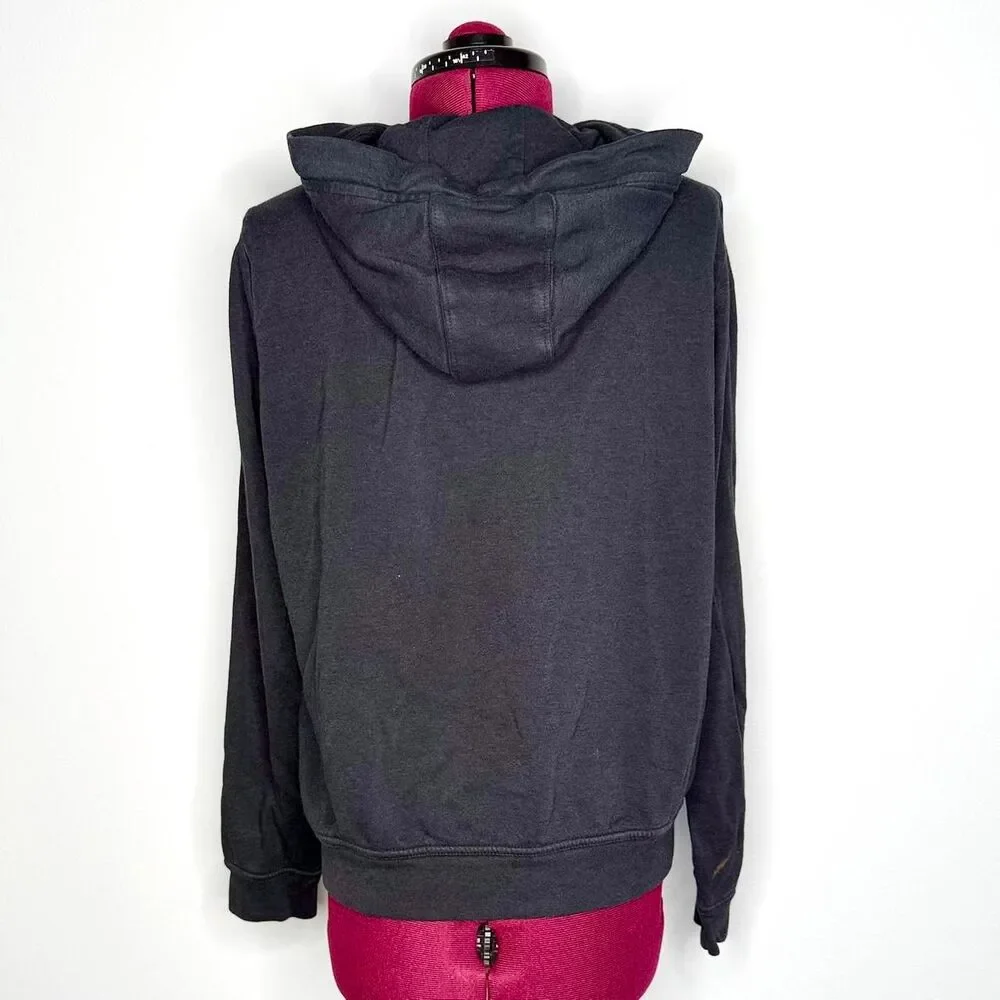Nike Women's Black Hoodie Full-Zip Size Medium
